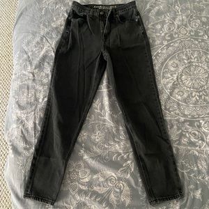 American Eagle Faded Black Mom Jeans